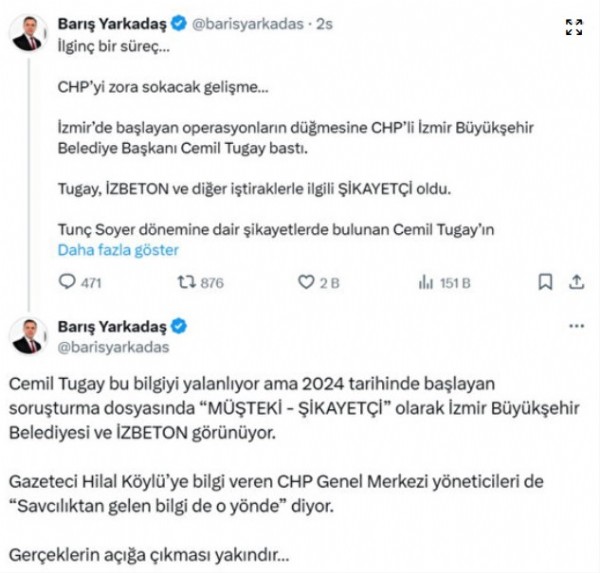İzmir operasyonunun nasıl başladığını CHP'li isim açıkladı: İşte Tunç Soyer'i gözaltına aldıran suç duyurusu